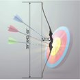 thumbnail image 3 of 60" Takedown Longbow Archery Wooden Archery Bow Included Fur Rest Pad Stringer Tool Tab String Nocks Right Hand for Hunting or Target, 3 of 8