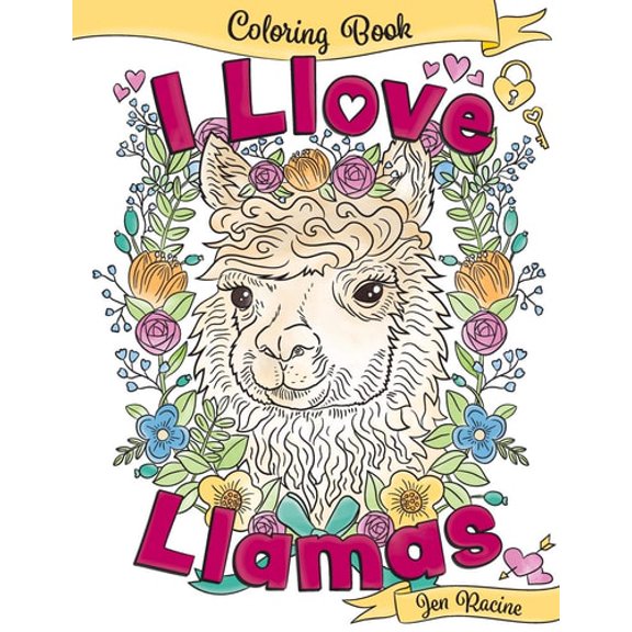 Pre-Owned I Llove Llamas Coloring Book (Paperback) 1719451192 9781719451192