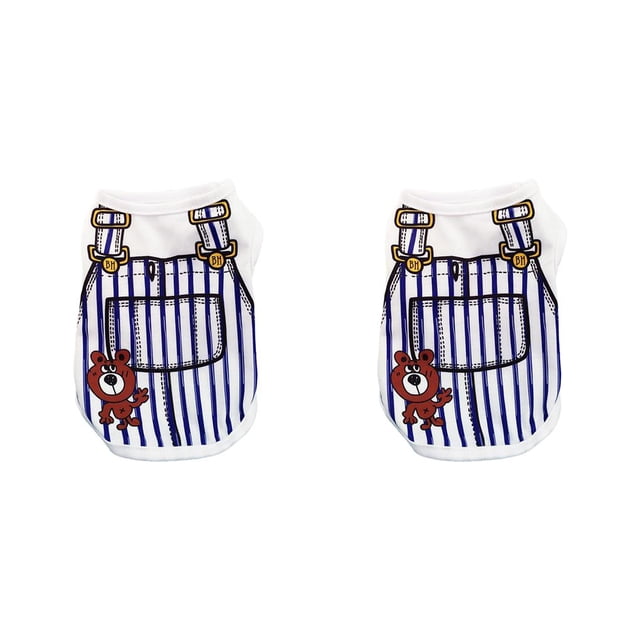 Methold Ropa para cachorros, suministros para mascotas, chaleco transpirable a rayas para perros, camisetas para perros pequeños, camisa para Type6 NO6