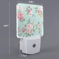 thumbnail image 2 of Cauagu Vintage Floral Print LED Nightlight,0.5W Night Lights Plug into Wall 1 Pack with Dusk-to-Dawn Light Sensor Soft Glow Lamp for Bathroom Adult Hallway-EU, 2 of 7