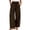 Brown, variant on Palazzo Pants for Women Elastic High Waist Wide Leg Loose Fit Flowy Cotton Linen Pants with Pockets Lounge Trousers