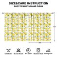 thumbnail image 2 of Nursery Curtains Boys Girls Kids Lemon with Lemon Slice Pattern Print Pattern Window Drapes for Living Bedroom Playroom Room Decor Rod Pocket 52x63Inch 2 Panels, 2 of 2