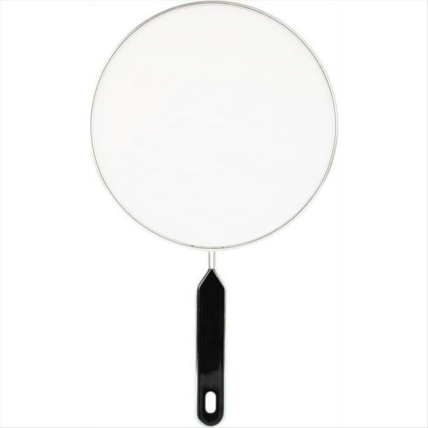 Pantalla Antisalpicaduras para Sartén, Protección Salpicaduras de Grasa, Colador Fino, Color Negro, 13 Pulgadas