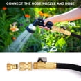 thumbnail image 5 of Conector rápido de manguera de agua, adaptador de montaje de manguera de jardín macho y hembra de latón de 3/4 pulgadas para reparación, 2 uds., 5 of 5