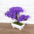 thumbnail image 5 of Artificial Bonsai Fake Blossom Flower Potted Plant Home Office Decor, 5 of 9