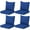 Blue, variant on Demi Bonn 4 Pieces Outdoor Seating Cushions, Patio Chair Cushions with Seat & Backrest, Fade Resistant Seat Replacement Cushion Set, Blue
