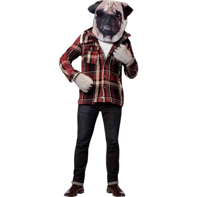 Disfraz Rasta Imposta Doggie Kit con cabeza y patas para hombre