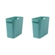thumbnail image 3 of Bote de basura Yuarrent Plástico Verde 2Conjunto, 3 of 6