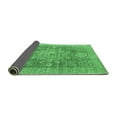 thumbnail image 2 of Ahgly Company Indoor Rectangle Abstract Emerald Green Modern Area Rugs, 5' x 7', 2 of 4