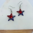 thumbnail image 5 of 4th of July Earrings for Women - Patriotic Earrings - Fourth July Jewelry (Blue Stones Earrings), 5 of 8