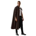 thumbnail image 3 of HOWPAY Adult Halloween Costumes Steampunk Shawl Half Shoulder Cape With Belt Medieval Cosplay Outfit Vintage Gothic Role Play Dress For Party Event Halloween Costume One Size, 3 of 9