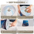 thumbnail image 5 of Turtle Ocean Fish Desk Lamp LED Table Nightstand Lamps with 3 Color Temperatures for Home Bedroom Living Room Decor 8x12, 5 of 8