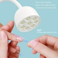 thumbnail image 3 of Lotus Mini Nail Lamp LED UV Nail Lamp 360 Rotating 8 Light Beads 24W Quick Drying Nail Light For Manicurists and Beginners, 3 of 8