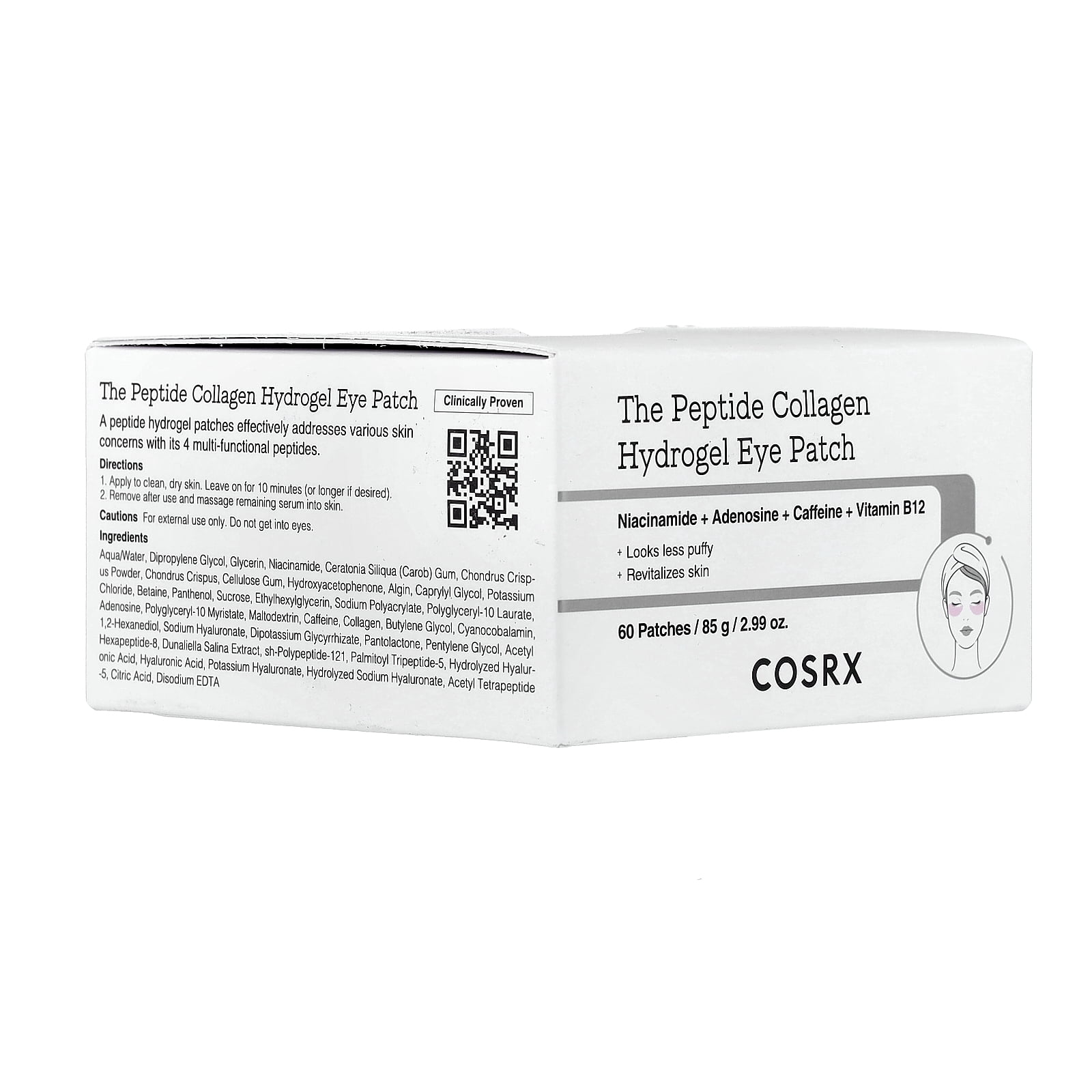 CosRx Peptide Collagen Hydrogel Eye Patch, 60 Patches, 2.99 oz (85 g)