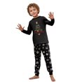 thumbnail image 4 of Family Pajamas Matching Sets - 2 piece Black Christmas Tree Print Long Sleeve Top and Pants Loungewear, Merry Christmas Festivel Theme Gifts for Whole Family for 9 Years Pjs, 4 of 7