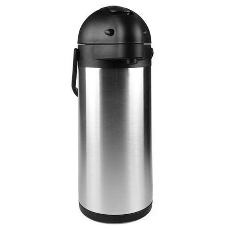 101 Oz (3L) Airpot Thermal Carafe / Lever Action / Stainless Steel Thermos / 12 Hour Heat Retention / 24 Hour Cold Retention by (Best Heat Retention Thermos)