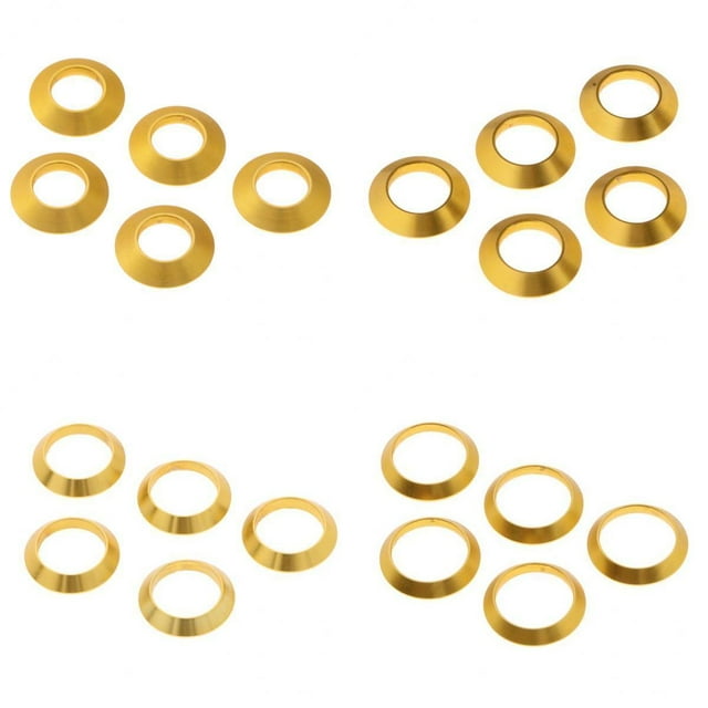20Pcs Élégant en Aluminium Sinueux Chèque Or Tige de Pêche Bâtiment Réparation DIY