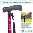 thumbnail image 6 of HurryCane Freedom Edition Foldable with T Handle Walking Cane for Men & Woman (Red / Magenta) Bundle with PremGear Cane Holder, Compatible with HurryCane, 6 of 9