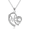A-Silver, variant on SFTING Mom Letter Heart Necklace in 925 Sterling Silver Cubic Zirconia Jewelry Love Necklace Mother's Day Birthday Gift for Women Mother