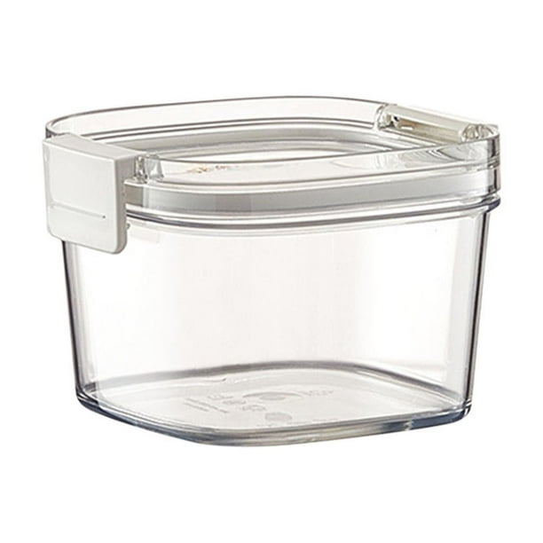 Pisexur Batería de cocina Tarro de almacenamiento de granos transparente de cocina, tarro sellado, apilable, tarro de grano con doble sellado para la cocina del hogar