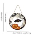 thumbnail image 2 of Halloween Decorative Hanging Ornament  Bat Pumpkin Ghost Sign, 2 of 8