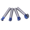 thumbnail image 4 of Round Nose Router Bits,4PCS Round Nose Router Core Box Router Bit Set Double Flute Round Router Bits Highly Recommended, 4 of 8