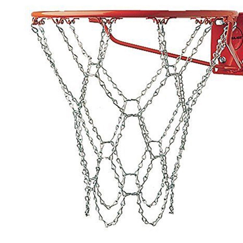 IBASETOY 2Pcs Heavy Duty Iron Chain Basketball Net Rust Resistant for Outdoor and Indoor Use