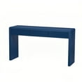 thumbnail image 2 of Kevinplus Console Table with 3 Fluted Drawers, Solid Wood Veneer Entryway Table Featuring for Living Room, Hallway, Blue, 2 of 9