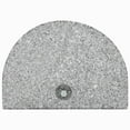 thumbnail image 2 of vidaXL Parasol Base Granite 10 kg Curved Grey, 2 of 4