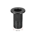 thumbnail image 3 of M3 Rivet Nuts Carbon Steel Zinc-Plated Knurled Flat Head Threaded Insert Nut Black 100 Pcs, 3 of 7
