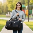 thumbnail image 5 of Quilted Baby Diaper Bag Large Capacity Cute Weekender Bag For Women (style5), 5 of 10