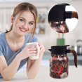 thumbnail image 2 of HLONK Raidley Vintage Floral Pattern Tea – Built-In Infuser Mini Hot Coffee Pot Office Stainless Steel Insulated Teapot Detachable Easy To for Kitchen, 2 of 9