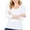 White, variant on FashionMille Women's Long Sleeve Casual Basic Lightweight V Neck Cotton T-Shirt Top