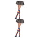 thumbnail image 3 of Calcetines a rayas hasta la rodilla Minnieouse 1 par arcoiris corazón único cómodos cálidos medias de moda Type10 NO10, 3 of 6