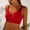 #0136-Red, variant on Backless Bras for Women, Front Closure Floral Embroidered Splicing Design, Adjustable Straps Push Up Support, Seamless Beautiful Everyday Underwear Gift