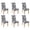Tropical Plant-1, variant on Dining Room Chair Covers 6pcs Stretch Dining Chair Cover Removable Washable Chair Seat Protector Cover for Home Party Hotel Wedding Ceremony, Universal Size (wildflowers)