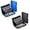 Blue+Black, variant on Stainless Steel Metal Card Holder Wallet, Slim RFID Blocking 10 Slots for Men Women