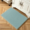 thumbnail image 3 of Subrtex Luxury Chenille Bathroom Rug Extra Soft and Absorbent Shaggy Rugs (Light Green,20"*32"), 3 of 8
