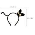 thumbnail image 2 of MUSEYA Cute Cat Headband Knitted Hairband Hair Accessory for Kids Black 1Pcs, 2 of 8