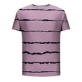 thumbnail image 5 of Maean Big and Tall Shirts for Mens Short Sleeve Crewneck Striped Tshirts Summer Casual Tee Tops, 5 of 5