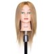 thumbnail image 1 of Cabeza de entrenamiento de cosmetología Chantal Maniquí de cabello europeo para práctica [Maniquí de cabello europeo] Cabeza de entrenamiento (marrón claro), 1 of 5