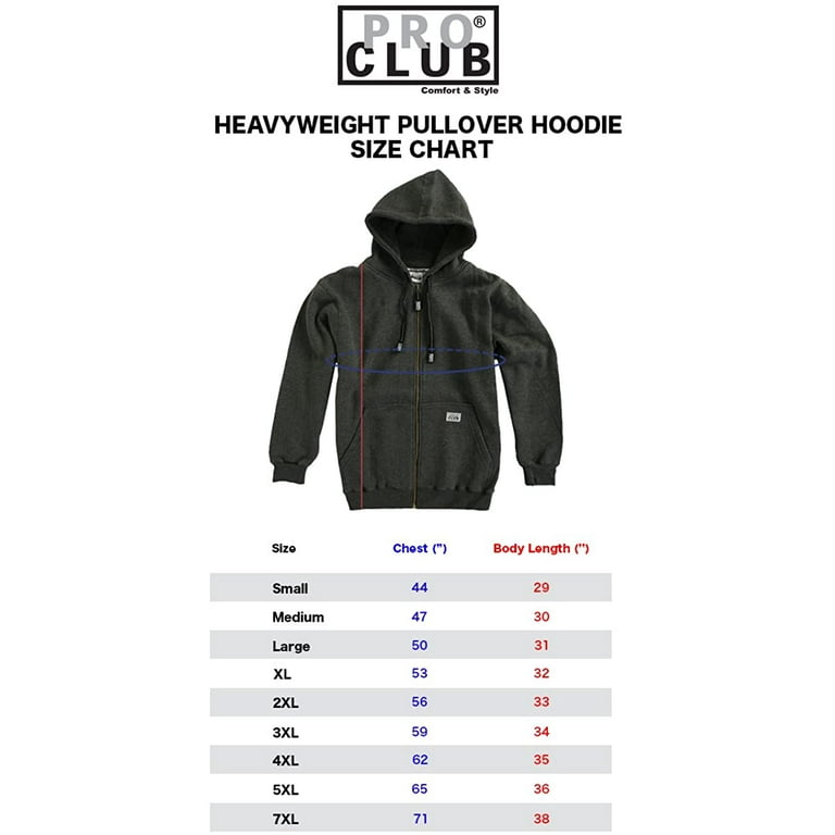 Pro club men's heavyweight online full zip fleece hoodie