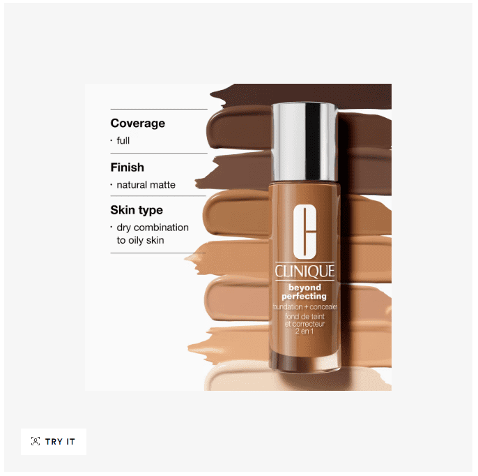 Clinique Beyond Perfecting Foundation + Concealer 1oz 12 Meringue New With Box