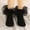 Black, variant on RTKFRFLM Girls Lace Socks Ruffle Trim Cotton Princess Dress Socks Beige Over 10 years old