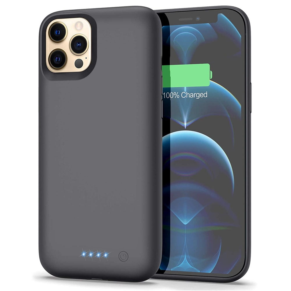 Compatible with Samsung Galaxy A50 Battery Case 7000mAh Rechargeable External Backup Charger Pack Slim Extended Portable Power Bank Extra Shockproof Protective Cover Shell Black