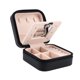 thumbnail image 3 of Caja de almacenamiento de cuero de la PU, funcionalidad elegante del joyero del regalo de la caja portátil del viaje del joyero del regalo Jadeshay A, 3 of 8