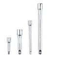thumbnail image 1 of 4pcs Extension Bar Set 1/4 3/8 Drive Ratchet Socket Extender Hand Adjustment Tool Extension Socket Drive Hand Tool (Silver), 1 of 6