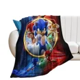 thumbnail image 3 of Manta con estampado 3D de Sonics, manta fina para dormir, manta cálida para dormitorio de niños, manta para sala de estar, sofá, regalos, 3 of 5