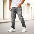 thumbnail image 6 of DDAPJ pyju Men's Ripped Skinny Jeans, Vintage Washed Stretch Slim Fit Streetwear Denim Pants with Pockets Gray S, 6 of 7
