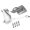 White, variant on Boat Mounting Bracket Hardware Bundle, Stainless Steel Marine Support Set with Locking Pin for Davit Replacement